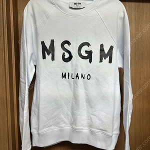 msgm 여성용 브러쉬드 로고 맨투맨 화이트 s, 마르디메크르디 맨투맨, 마르디 메크르디 후드 판매