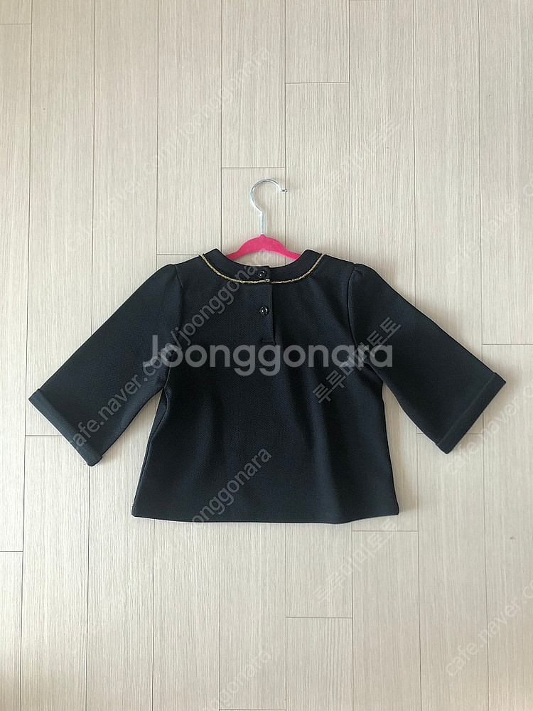 프랜치캣 플라워 7부 소매 블라우스 130사이즈, 상태...--1