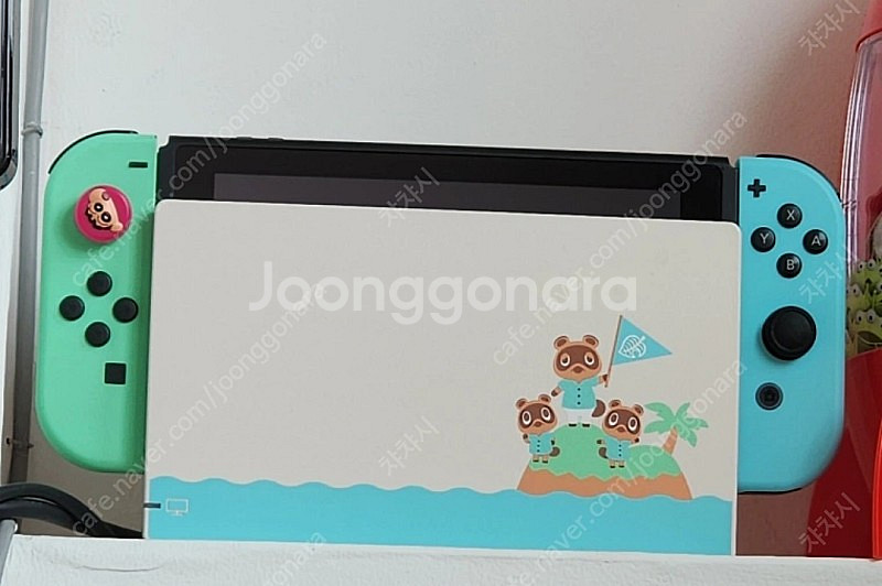 닌텐도 스위치 동물의숲 에디션 (조이콘스트랩 제외 풀박...--1