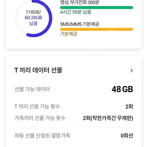 SKT 데이터 1기가 2천원/2기가 3500원