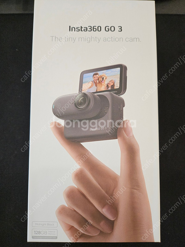 (인증) 한번 쓴 인스타360 GO3 128GB블랙--0