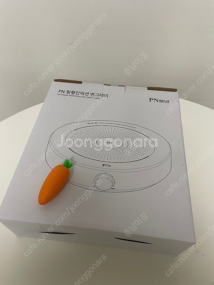 PN풍년 1구 휴대용 미니 원형 인덕션 1200W--1