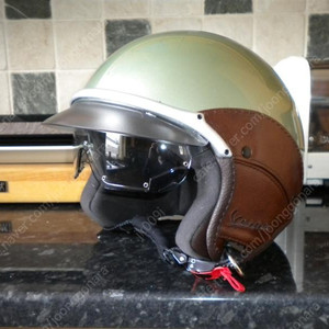 베스파 정품 빈티지 헬멧 사이즈 M Vespa Helmet Portofino Green