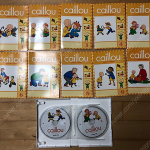 까이유 Caillou Captain Caillou DVD 10장, CD 10장, 대본 포함 (3만 8천원)