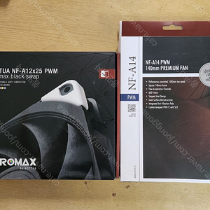 NOCTUA NF-A14 PWM // NOCTUA NF-A12x25 PWM chromax.black.swap 미개봉 신품 판매합니다.