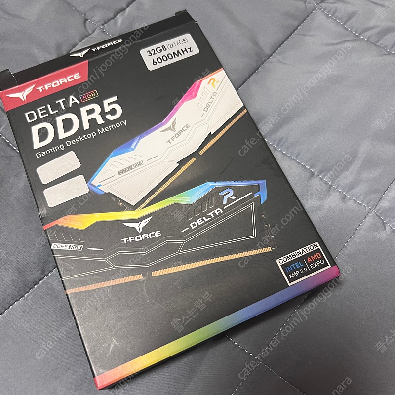 [판매] TeamGroup T-Force DDR5-6000 CL38 Delta RGB 화이트 패키지