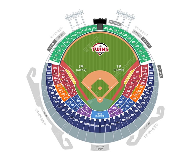 LG트윈스 vs 기아타이거즈 27일 28일 1루 4연석