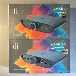 iFi ZEN DAC Signature V2 & CAN Signature 6XX 세트 판매합니다.