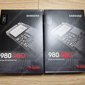 NVME SSD 미사용 980 pro 2tb 970 에보 1tb 2tb 미개봉 신품