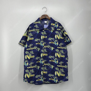 하와이안 반팔 남방 셔츠 (XL size NAVY)