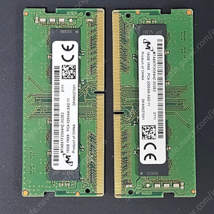 노트북용 Micron ddr4-3200 32GB 16g x 2 = RAM 판매합니다