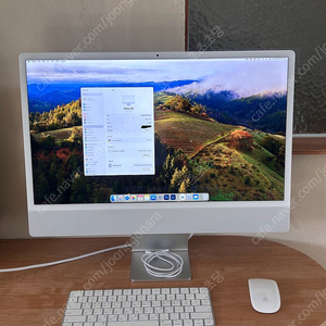 아이맥 24 m3 실버 cpu 8코어 / gpu 10코어 / 256gb / 16gb 팝니다 / 홍대