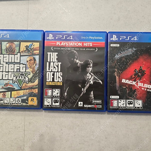 ps4 gta5(지도포함), 라스트오브어스 리마스터, 백포블러드