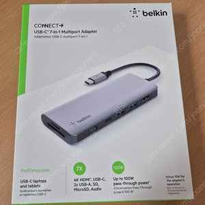 벨킨 USB-C 허브 멀티포트 어댑터 미개봉품 판매합니다.