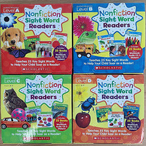 스콜라스틱 논픽션 사이트워드 새책 팝니다. scholastic nonfiction sight word readers