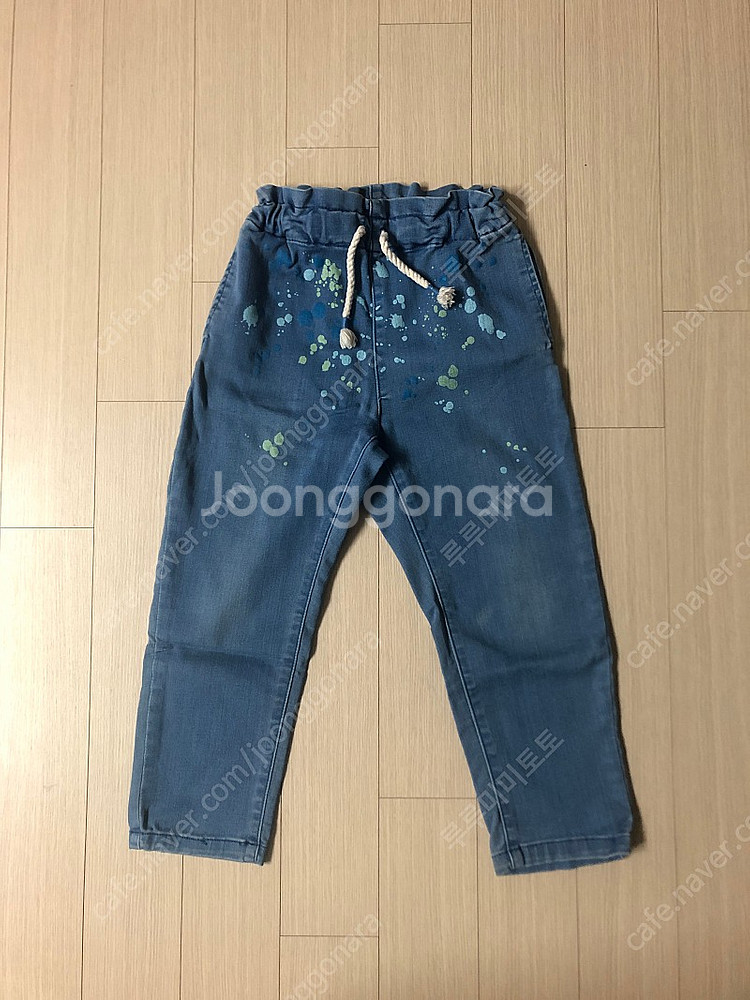 리틀그라운드 데님인더박스 페인팅 데님 130사이즈, 청...--0