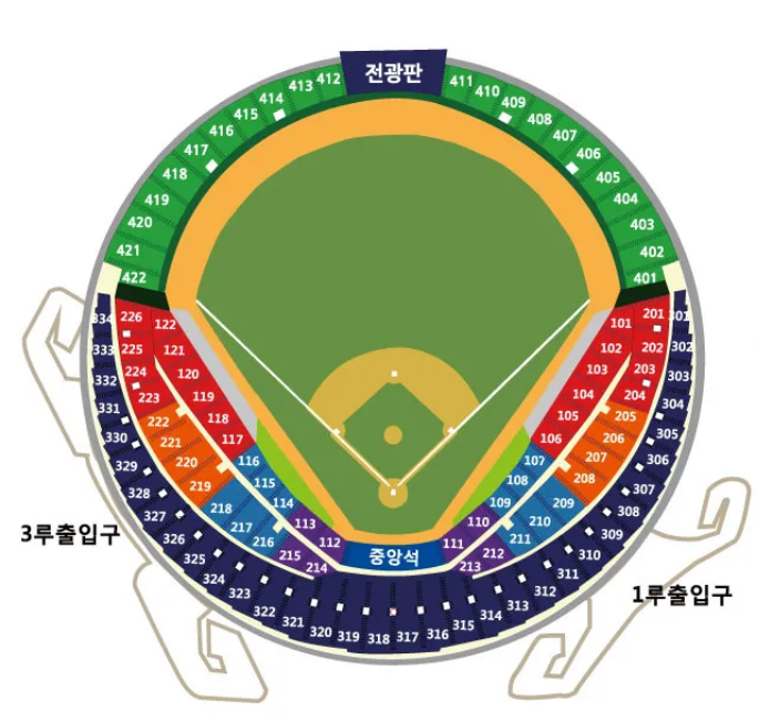 [ 4/28 Lg 트윈스 vs KIA 타이거즈 1루 오렌지석(응원석) 205블록 3연석 양도 ]