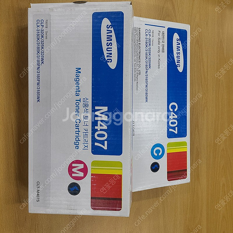 삼성정품 토너 미개봉 CLT-M407S/C407S--0