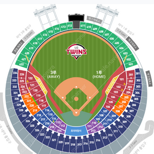 4월 26일(금) LG(엘지) vs KIA(기아) 3루 블루 4연석 판매합니다.