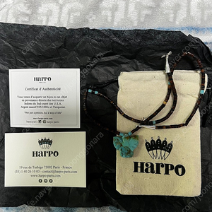 아르포 (harpo paris) 파리 TURQUOISE EAGLE HEISHI BEADS NECKLACE 목걸이 판매 합니다