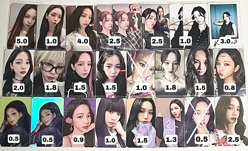 에스파 카리나 포카 양도(대량 일괄 탈덕) 이미지