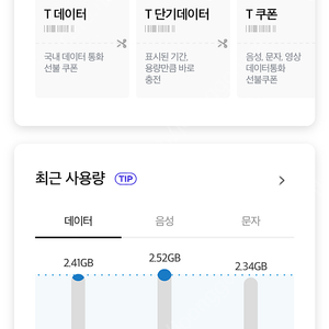 skt 데이터 2기가 삽니다