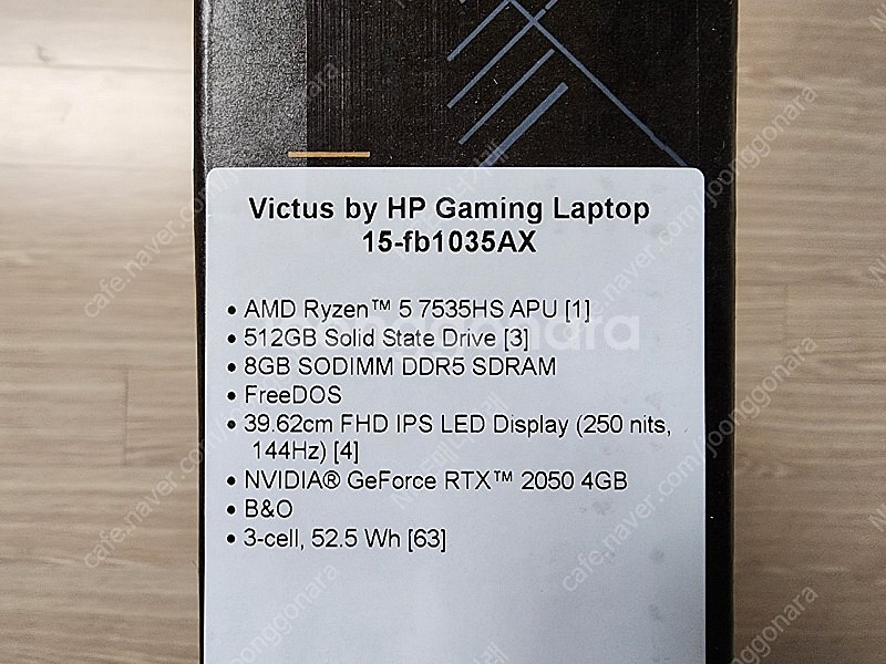 HP 빅터스 15 노트북 15-fb1035AX RTX2...--1