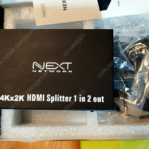 넥스트 HDMI 1:2 모니터 분배기(NEXT-0102SP4K) 팝니다.
