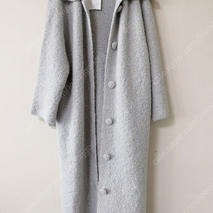 (elborn) 엘보른_롱 니트 코트 Delby Knit Long Coat (Snow Grey)​