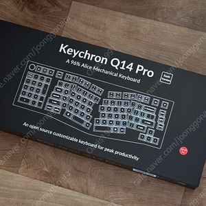 키크론 Q14 PRO 키보드 + 전용 원목 팜레스트 판매.