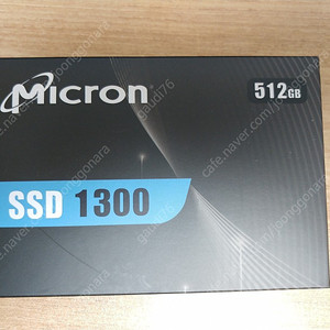 [미개봉 새제품] (택배비 포함) 마이크론 1300 SSD (512GB) - DRAM 탑재, 기업용, 2.5형 디램캐시 정품박스
