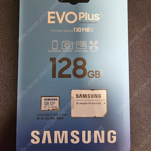 (미개봉)삼성 micro SDXC EVO Plus UHS-I U1 128GB