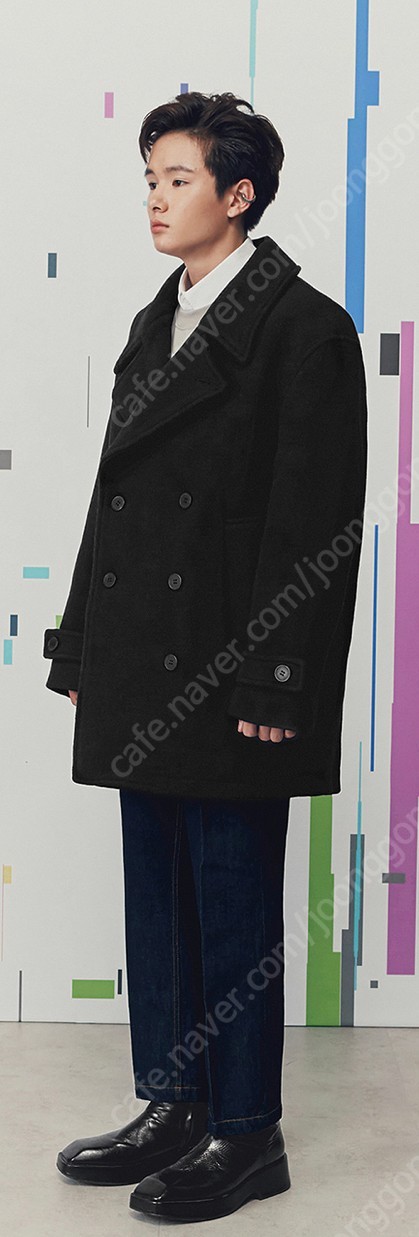 (새상품) 커스텀어클락 나인티스 헤비 웨이트 울 피코트...--0