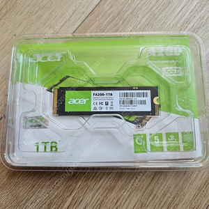 acer fa200 M.2 1TB ssd(미사용) 팝니다