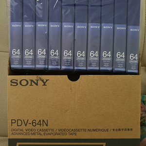 [새상품]소니 디비캠 테잎 1박스 SONY PDV-64N