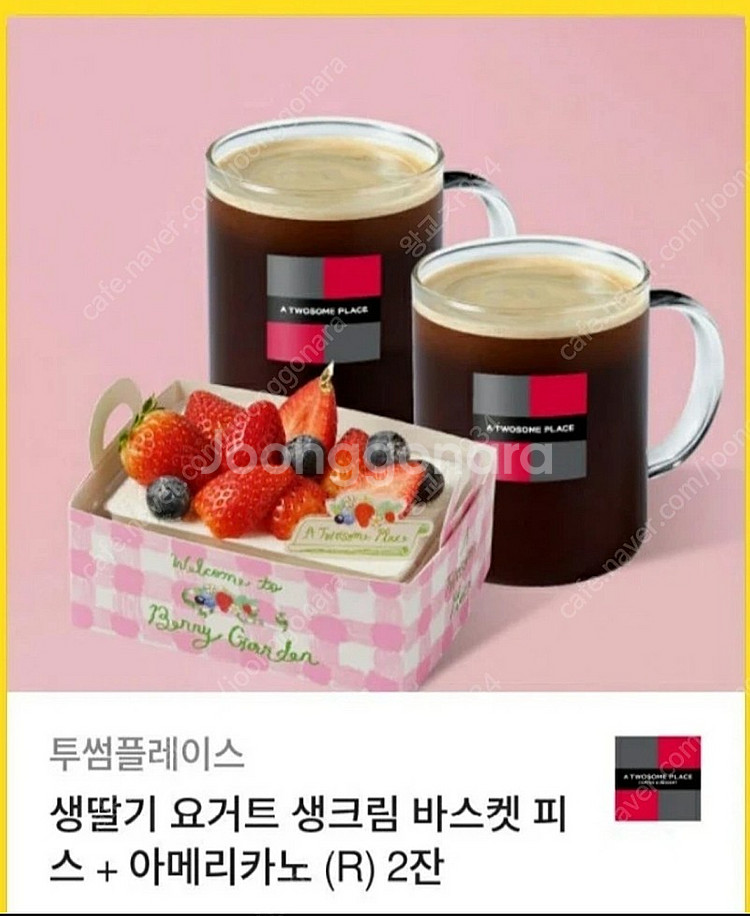 투썸플레이스 생딸기 요거트 생크림 바스켓 피스 + 아메...--0