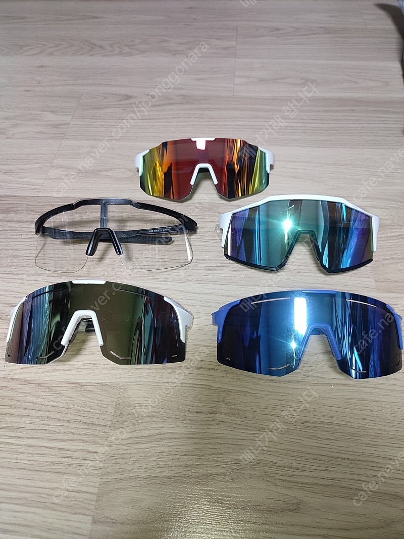 5개 고글 선글라스 스포츠 안경 자전거 운동