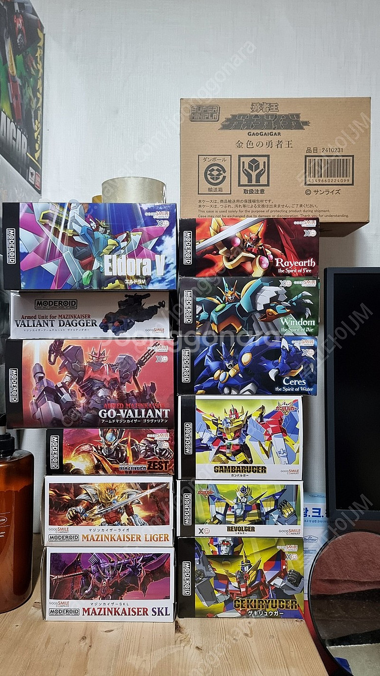 모데로이드 레이어스세트,라이거,하오우,스컬,제스트,마징카이저재판,고바리안,엘도라파이브 팝니다.--0