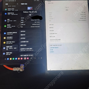 갤럭시 탭 A , A7 라이트 LTE 모델 두개 팝니디.