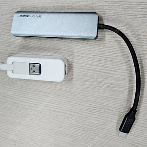 USB C타입 허브 (ipTime, UC306SD) + USB 랜(LAN) 젠더 = 1.8만