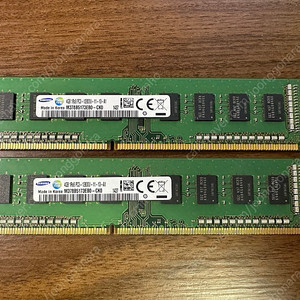 [개인] 삼성전자 DDR3 4G PC3-12800 RAM 램 2개 일괄 판매합니다.
