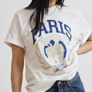 웨이브 유니온 Paris T-shirt white