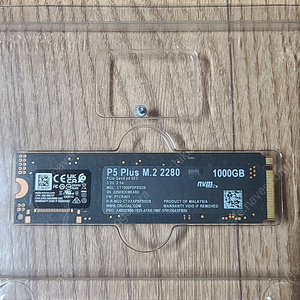 마이크론 Crucial P5 PLUS 1TB M.2 NVMe 팝니다.