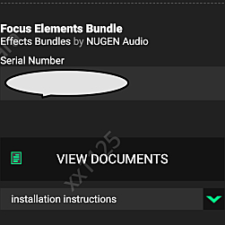 NUGEN Focus Elements bundle 플러그인 판매합니다