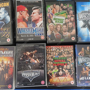 WWE 레슬매니아,로얄럼블,머니인 더 뱅크 정품 DVD