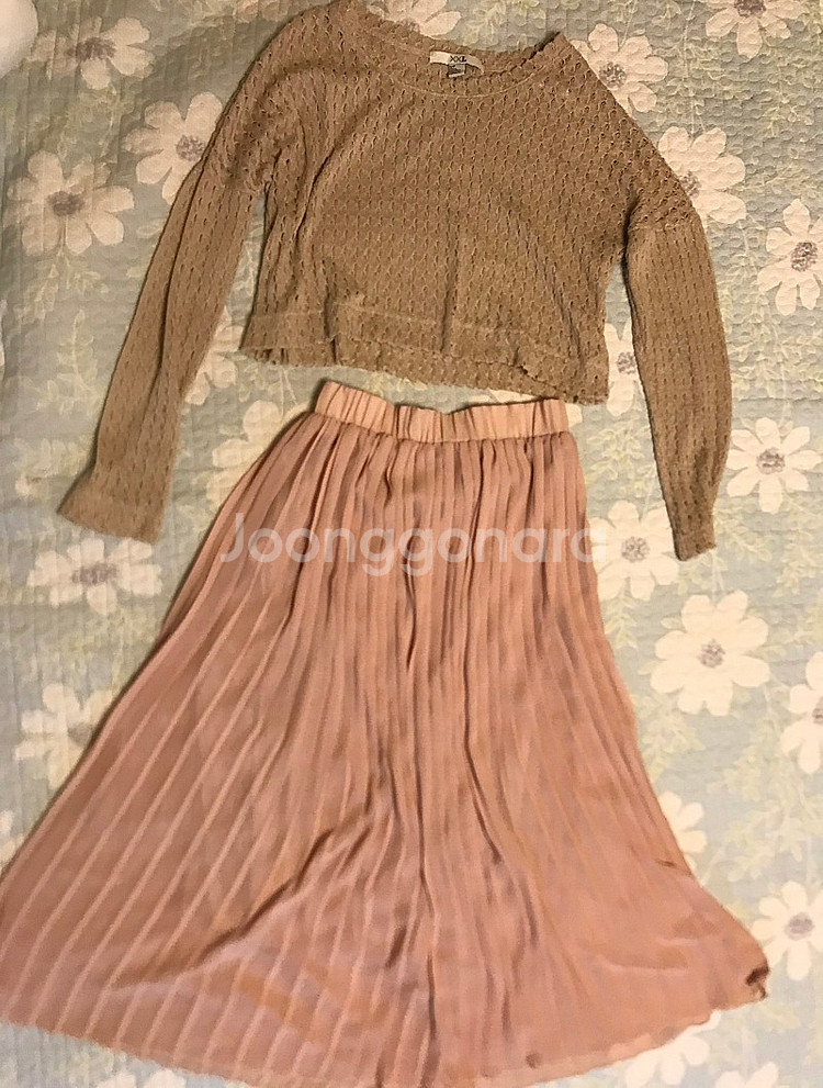 예쁜 니트+스커트 세트--0