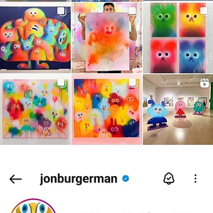 존 버거맨 Jon Burgerman 원화 미술품 그림 판매합니다.