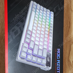 ASUS ROG AZOTH NX MoonLight White PBT (영문 SNOW 적축) 무선 커스텀 키보드