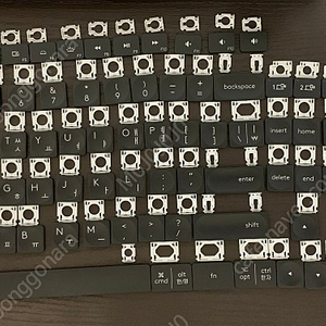 [정품] 로지텍(KR/US 키보드 자판) MX Keys 키캡, 힌지 팝니다.