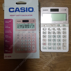 카시오 계산기 js- 40b 핑크